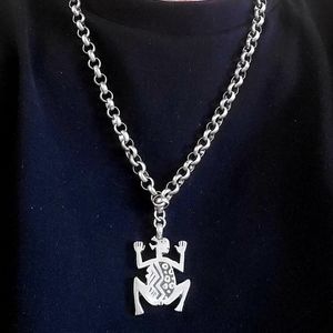 Tribal Pendant with Chain by New Mexican Urban Fetishes Artist, Alice Seeley